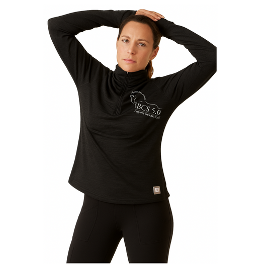 Women's Rebar Gridwork Baselayer 1/4 Zip T